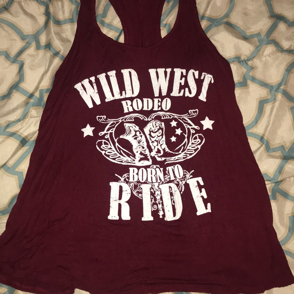 Wild rodeo racerback tank